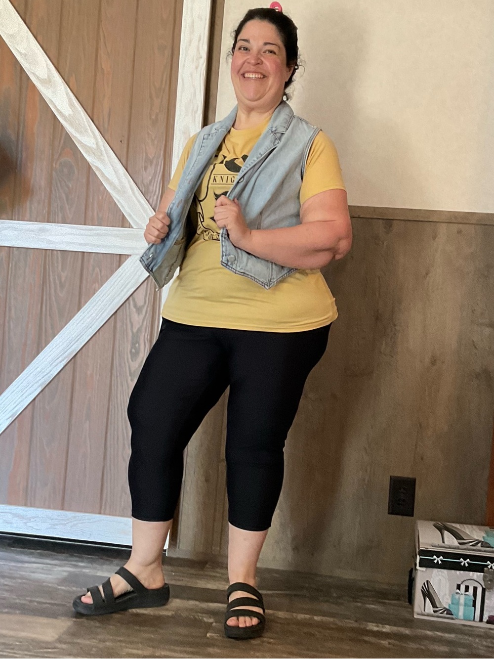 Ava & Viv Light Wash Denim Vest